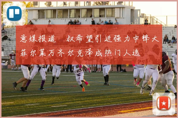 意媒报道囧叔希望引进强力中锋大菲尔莱万齐尔克泽成热门人选